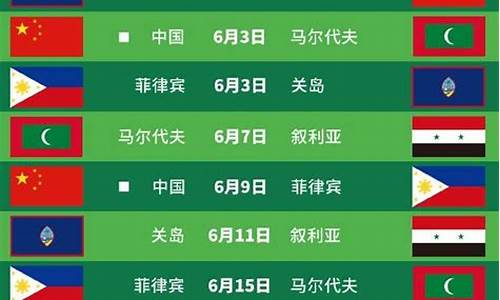 国足世预赛赛程积分排名最新_国足世预赛赛程积分排名最新数据